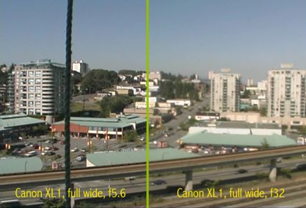 links to full size image, comparison of sharpness at f/5.6 and diffraction at f/32, use your browser's Back button to return to this page