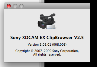 latest version of Sony XDCam Clip Browser for Mac?-picture-1.png