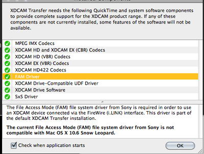 XDCAM Transfer 2.11 for Snow Leopard Now Available.-screen-shot-2009 ...