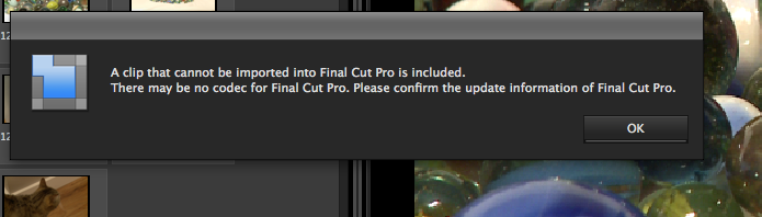 XDCAM Browser 2.1 won't export clips for FCP X use-screen-shot