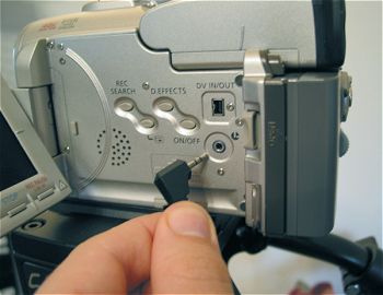 VariZoom controllers plug into the Control-L jack, found on all Sony and all Canon DV camcorders.