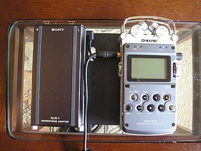 Sony XLR-1 Adaptor for the PCM-D50 and D1.-distance-needed-plug-cans-.-medium-.jpg