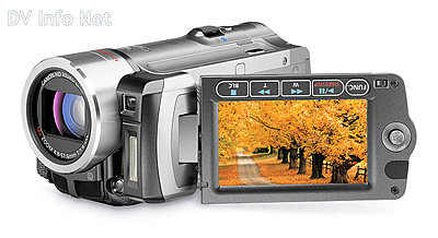 Canon VIXIA HF10 and HF100 flash memory HD cams-hf100obliqueopen.jpg