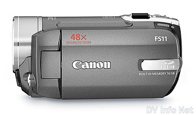 Canon VIXIA HF10 and HF100 flash memory HD cams-fs11side.jpg
