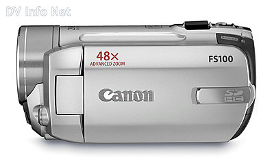 Canon VIXIA HF10 and HF100 flash memory HD cams-fs100side.jpg