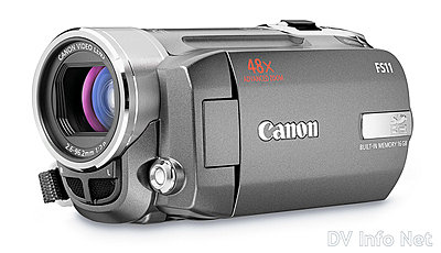 Canon VIXIA HF10 and HF100 flash memory HD cams-fs11oblique.jpg