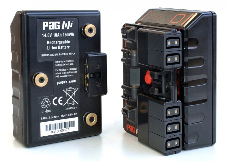 PAG's new power distribution accessory for use with its Gold Mount PAGlink batteries