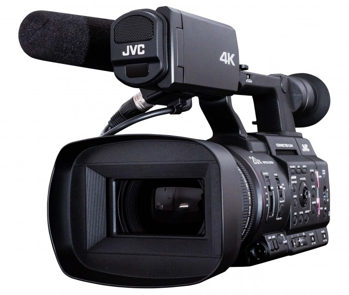 The JVC GY-HM500 (or GY-HM500SPC) CONNECTED CAM Handheld Camcorder.